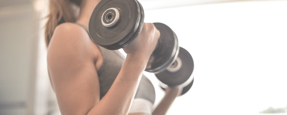 lady weight training