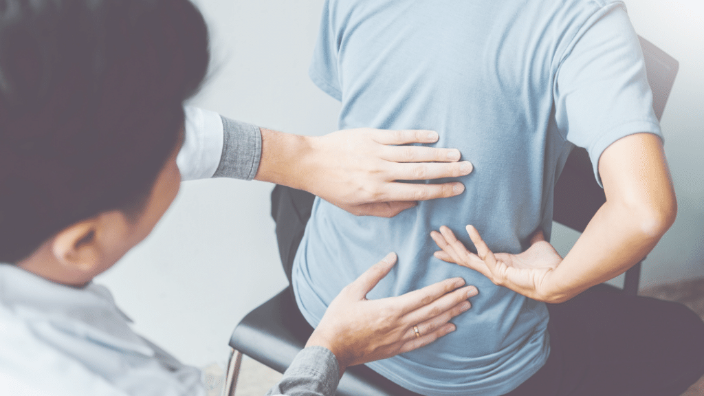 Chiro helping with side backpain